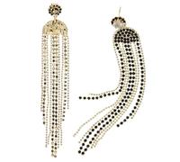 IMIKEYA Pendientes Largos de Tassel para Mujer Aretes Elegantes de Diseño Creativo y Joyería para Novia o Amigas y de Plata