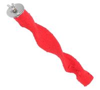 IMIKEYA Percha para Moler Picos de Pájaro Roja Arena de Cuarzo y Soporte de PVC para Jaula de Periquitos y Loros Segura y Antideslizante Color Aleatorio