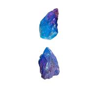 IMIKEYA Piedras de Cristal Naturales Coloridas para Decoración de Escritorio y Hogar, 2 Piezas en Formas Aleatorias, Accesorio Único y Hermoso