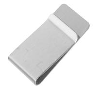 IMIKEYA Pinza para Billetes de Acero Inoxidable Color Plata Doble Cara y Diseño Elegante, para Hombres Que Buscan Clip para Billetes Compacto y Funcional