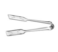 IMIKEYA Pinzas de Acero Inoxidable para Alimentos 2piezas Multifuncionales Fáciles de Sostener Color Plata para Cocina y Hotel