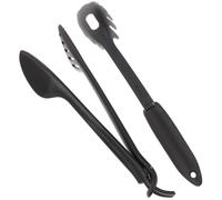 IMIKEYA Pinzas para Espaguetis de Nailon 2 Piezas Reutilizables para Alimentos, Accesorio Ergonómico para Servir Pasta en Cocina, Restaurantes y Barbacoas