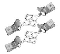 IMIKEYA Pinzas para Suéter Mujer 2 Piezas, Clip de Cintura Ajustable, Diseño Hueco Metálico, Accesorio para Bufandas y Chales, Clip para Cárdigan Retro, Broche para Vestido Elegante,