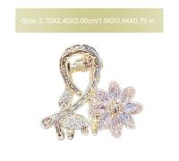 IMIKEYA Pinzas Pelo Flor de Cristal Rosa Mini Pinzas para Cabello Niña 2 Unidades Accesorio para Peinados Sujetador Delicado y Resistente para Todo Tipo de Cabello