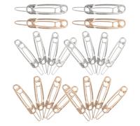 IMIKEYA Pinzas Planas Cabello Imperdible Set de 20 Piezas Aleación Metálica Acabado Liso Colores Dorado y Plateado Sujetan Firmemente para Mujeres y Niñas Ideales para Peinados