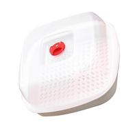 IMIKEYA Plato para Cocinar al Vapor en Microondas Sistema de Ventilación, Vaporera Práctica para Preparar Verduras y Pescado en Cocina al Vapor Diaria