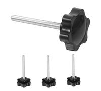 IMIKEYA Pomos de Tornillo para Andador M6 con Junta Perillas Manuales en Forma de Flor de Ciruelo Tornillos Moleteados y Tuercas Repuestos para Accesorios de Andadores para Personas