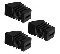 IMIKEYA Protector Antideslizante para Patas de Soporte de Batería, Funda de Goma Duradera para Rack de Percusión, Accesorio Compatible para Grilletes y Bastidores, Paquete de 3 Piezas