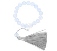 IMIKEYA Pulsera de Cuentas Transparentes de Oración Delicada y Cómoda para Uso en Festivales y Oraciones Espirituales, Diseño Chic y Hermoso para Bendiciones