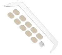 IMIKEYA Regla de Acrílico Transparente Herramienta de Mapeo para Diseño de Kit de Plantillas de Ayuda Medir de Salón de Belleza
