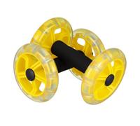IMIKEYA Rodillo Abdominal de Doble Rueda Amarillo para Ejercicios