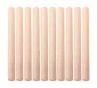 IMIKEYA Rodillo de Madera Antiadherente para Amasar Masa, Pack de 10 Unidades, Herramienta Ligera y Lisa para Repostería, Fondant y Fideos, Adecuado para Cocina y Horneado Doméstico