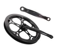 IMIKEYA Rueda de Cadena Simple 52 Dientes Resistente al Desgaste y Manivela de 170mm y Fácil de Instalar para Bicicleta de Hierro Negro como Repuesto para Ciclismo