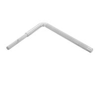 IMIKEYA Soporte Accesorio Estable y Fiable de Montaje en Forma de L para Cencerro de Batería de Metal Plata para Sesiones de Práctica y Grabaciones