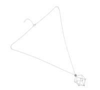 IMIKEYA Soporte Ajustable para Colgantes de con Cuerda de Acero Inoxidable Jaula Ligera para Collares DIY Exhibidor Elegante para y Amuletos Accesorio Versátil para Joyas de Mujer