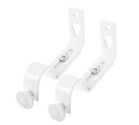 IMIKEYA Soporte De Barra De Cortina Ajustable 18-22 Mm De Cobre Blanco Soporte De Montaje para Barra De Cortina Hogar 2 Piezas