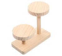 IMIKEYA Soporte Diseño Escalonado Minimalista de Madera para Exhibición de Joyas y Pasteles, Multi- Estable Adecuado para Tocadores y Tiendas de Joyería