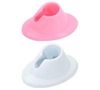IMIKEYA Soporte para Esmalte de Uñas de Silicona Expositor Compacto para Frascos de Gel 4 Piezas 2 y 2 Rosas Organizador Portátil para Manicura y Viaje