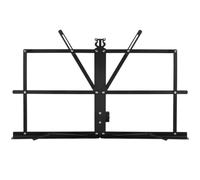 IMIKEYA Soporte para Partituras Portátil Plegable de Sobremesa, Atril Compacto Negro para Lectura Musical en Estudio y Hogar