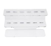 IMIKEYA Soporte para Pinzas de Extensión de Pestañas Estante de Almacenamiento de Pinzas Acrílico Organizador de Mesa para Uso Doméstico y Profesional
