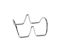 IMIKEYA Soporte para Tacos Dobles de Acero Inoxidable Porta Tacos de Comida Mexicana Estilo Restaurante Estante de 2 Espacios para Presentación y Servicio en Cocina y Comedor