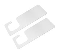 IMIKEYA Soporte para Uñas Postizas Transparente Acrílico 2 Piezas Tablero Colgador Largo para Exhibición de Muestras de Arte de Uñas Organizador Profesional para Salón y Manicura en