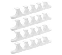 IMIKEYA Soportes Ajustables para Silla de Camping de Plástico de Color Claro, Conector Plegable de 5 Posiciones para Muebles de Exterior, 4 Piezas, Ajustador Multiposición para Chaise