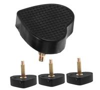 IMIKEYA Tapas de Tacón Forma de Corazón para Zapatos de Tacón Alto, Pasadores Negros de Punta Gruesa y Fina, Accesorios para Reparación de Calzado, Mujer, Uso en Reparación de Tacones,