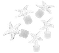 IMIKEYA Tapón Rellenable para Frasco de Perfume 5 Unidades Diseño de Estrella de Mar para Uso Doméstico y Viaje Portátil