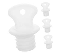 IMIKEYA Tapones para Bolsas de Agua Caliente 4 Piezas, Sellador Térmico Plástico Resistente a Prueba de Fugas, Compatible Pequeñas Bolsas Térmicas para Uso Doméstico y Terapias de Calor