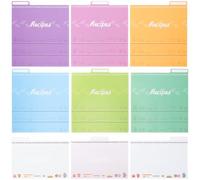 IMIKEYA Tarjetas de Recetas de Comida Esquinas Redondeadas 10x15cm, Papel 25 Piezas Tarjetas de Notas de Comida para Escribir Suavemente, No se Deforma, Divisores para Color Aleatorio