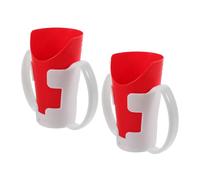 IMIKEYA Taza para Beber para Personas Mayores y Pacientes con Disfagia, Vaso de Plástico Pp de 237ml con Diseño Inclinado y Fácil Agarre para Uso en Sillas de Ruedas y Cama, Paquete de 2