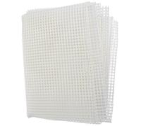 IMIKEYA Tela de Malla Plástica Práctica y Fácil de Cortar Gancho de Pestillo de Color Claro para Hacer Alfombras Latch Hook para Manualidades