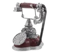 IMIKEYA Teléfono Vintage de Resina Decorativo Modelo Retro de Teléfono Fijo para Hogar y Oficina Adorno Clásico de Estilo Antiguo para Estantería y Sala Decoración Creativa para Barra y