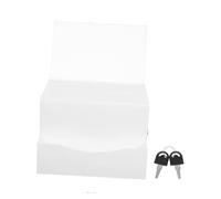 IMIKEYA Urna Electoral De Acrílico con Cerradura Gran Buzón De Transparente para Votar Recaudar Fondos Eventos Concursos y Exposiciones