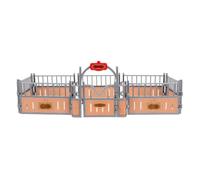 IMIKEYA Valla de Corral para Caballos de Juguete, Modelo de Granja | Paneles Beige de Abs, Efecto Realista para Mesa, Miniaturas y Escenas de Juego Infantil