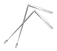 IMIKEYA Varillas de Radiestesia de Acero Inoxidable Plegables 2 Piezas Portátiles y Flexibles para Búsqueda de Agua y Objetos Herramienta Ligera para Exploración Espiritual y