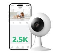 IMILAB 2,5K 4MP Cámara Interior, Montaje 3M Sin Taladrar, Cámara para Mascotas y Bebé con App Móvil, Visión Nocturna en Color, Audio Bidireccional, Alámbrica (SC230)