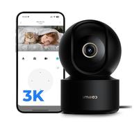 IMILAB C22 Cámara de Interior - FHD 3K Cámara de Seguridad WiFi 2.4G con conexión de Enchufe para Monitor de bebé/Mascotas con aplicación para teléfono, cámara para Mascotas