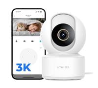 IMILAB C22 Cámara de Interior - FHD 3K Cámara de Seguridad WiFi 2.4G con conexión de Enchufe para Monitor de bebé/Mascotas con aplicación para teléfono, cámara para Mascotas