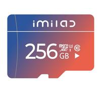 IMILAB Tarjeta de memoria microSDXC UHS-I, U3, A2, V30, clase 10, tarjeta micro SD compatible con cámara de seguridad IMILAB (256, GB)