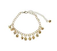 IMINI - Pulsera de tobillo con campanas, bohemia, para mujer, collar de pie ajustable, con perlas y colgantes, estilo vintage, sandalia hippie para playa, festival oriental, danza del vientre, encanto