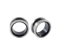 IMINI Túneles huecos de oreja de dos tonos para hombres y mujeres, cierre de tornillo, dilatador de acero inoxidable, joyería de piercing corporal, hipoalergénico, minimalista, regalo personalizado, 3