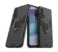 IMIRST Funda OnePlus Nord CE 5G, Armor Funda con 360 Anillo Soporte, Anti-Arañazos con Absorción de Choque Resistente Carcasa Protectora para OnePlus Nord CE 5G. HB Black