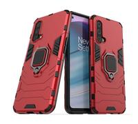 IMIRST Funda OnePlus Nord CE 5G, Armor Funda con 360 Anillo Soporte, Anti-Arañazos con Absorción de Choque Resistente Carcasa Protectora para OnePlus Nord CE 5G. HB Red