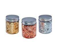 Imitación de plata oro lámina chips escamas pegatinas decoración uñas arte pegatinas para pintura artesanía limo resina forma de relleno de resina moldes para joyería pulsera