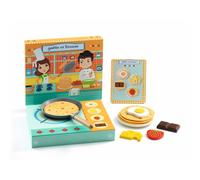 Imitación La Crepería de Gaëlle & Titouan - Juego de cocina en madera - Djeco - Desde 3 años