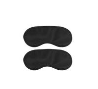 Imitated Silk Eye Patch Shading Sleep Mask Lunch Break Travel Relax Eyeshade Cover 2/3/5/10pcs(2pcs Black)