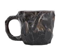 Imitation Crystal Resin Coffee Mug, Large Capacity Multifunctional Comfortable Handle Imitation Crystal Resin Coffee Cup for Home & Office Use (gray)