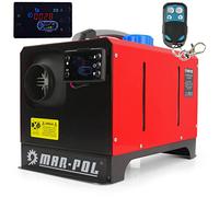IMJ-Global Calentador de Aire Estufa Diesel Gasoleo 12V/230V 8KW Portátil Monitor LCD con Control Remoto para Caravanas Coche Garaje Almacén Vivienda